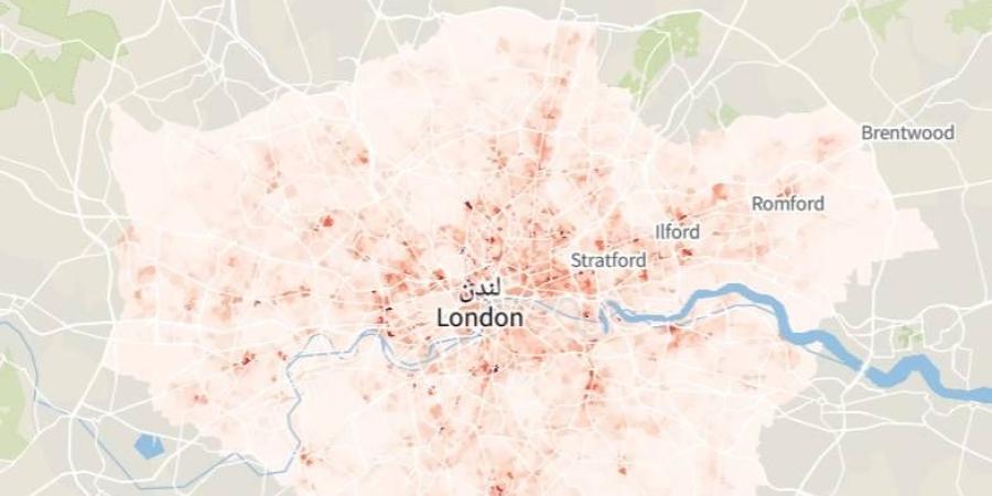 5000 منطقة في 32 حياً بلندن بؤر جرائم عنيفة - صوت العرب